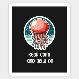 Cannonball Jellyfish Keep Calm and Magnet